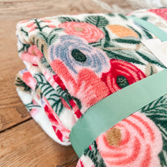 Fleece Floral Blanket