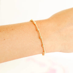 Beaded Blondes 14K Gold Bracelets