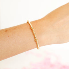 Beaded Blondes 14K Gold Bracelets