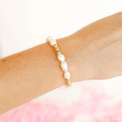 Beaded Blondes 14K Gold Bracelets