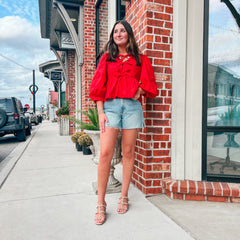 Seeing Red Bow Top