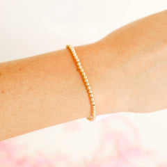 Beaded Blondes 14K Gold Bracelets