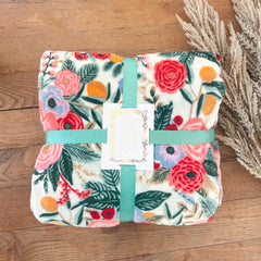 Fleece Floral Blanket