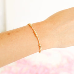 Beaded Blondes 14K Gold Bracelets