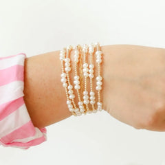 Beaded Blondes 14K Gold Bracelets