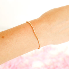 Beaded Blondes 14K Gold Bracelets