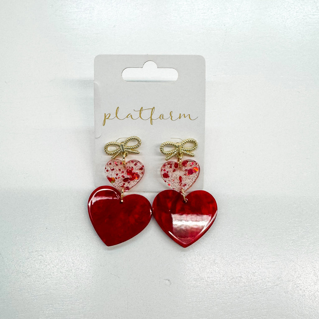 Double Heart Earrings