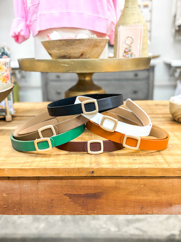 Annalise Square Buckle Belt